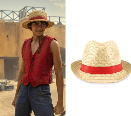 ONE PIECE INSPIRED Red Straw Hat 2023 Monkey D Luffy Hat